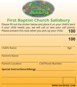 FBC children's security tag